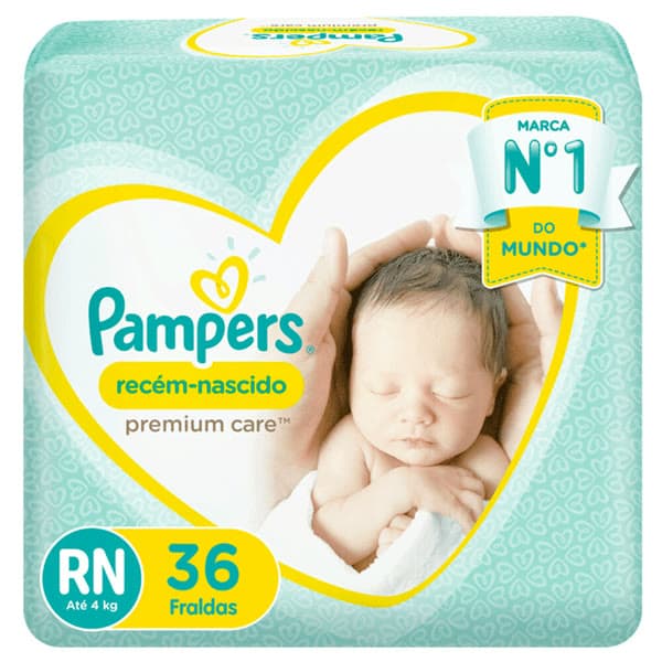 Pacote de fraldas tamanho RN — Recém-nascido